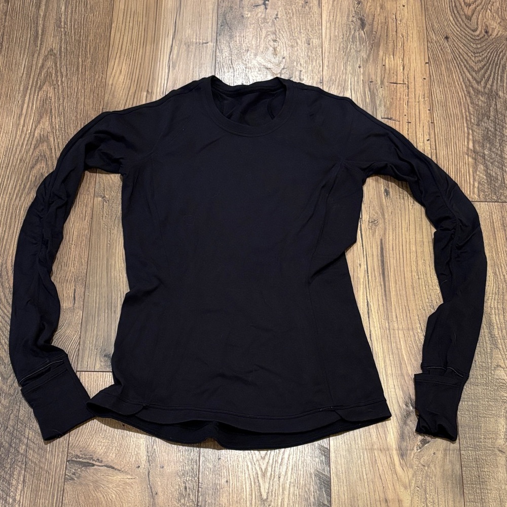 Lululemon Athletica Runderful Women's Black Long Sleeve